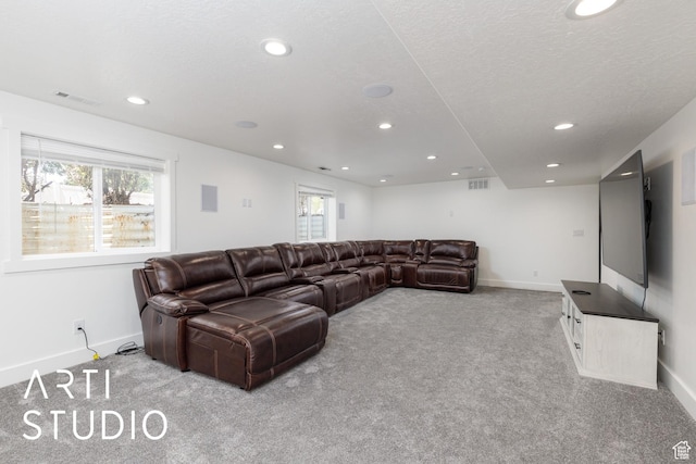 1209 N 1120 W, Clinton, UT 84015 - carpeted living area featuring recessed lighting and plenty of natural light