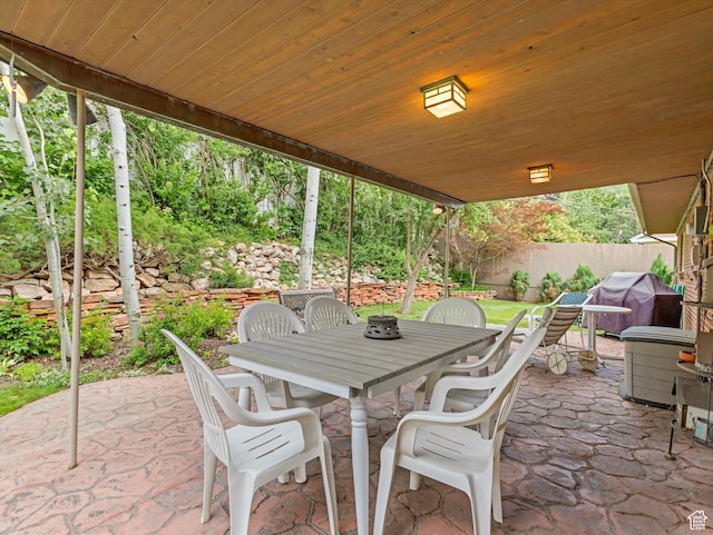 3645 E Fortuna Cir, Salt Lake City, UT 84124 - view of patio with outdoor dining area and grilling area
