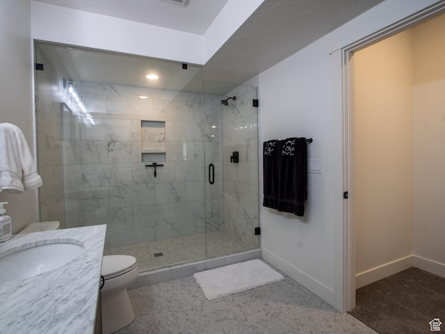 4821 W Juniper Bend Cir Unit 101, Herriman, UT 84096 - bathroom featuring a shower stall and vanity