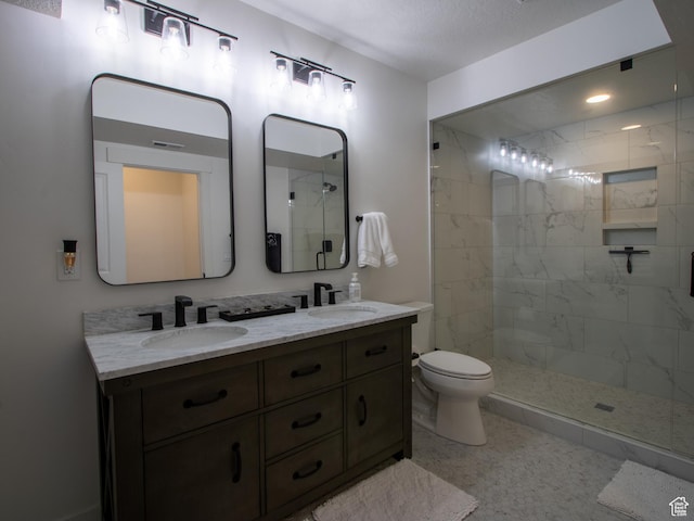 4821 W Juniper Bend Cir Unit 101, Herriman, UT 84096 - bathroom with tiled shower and double vanity