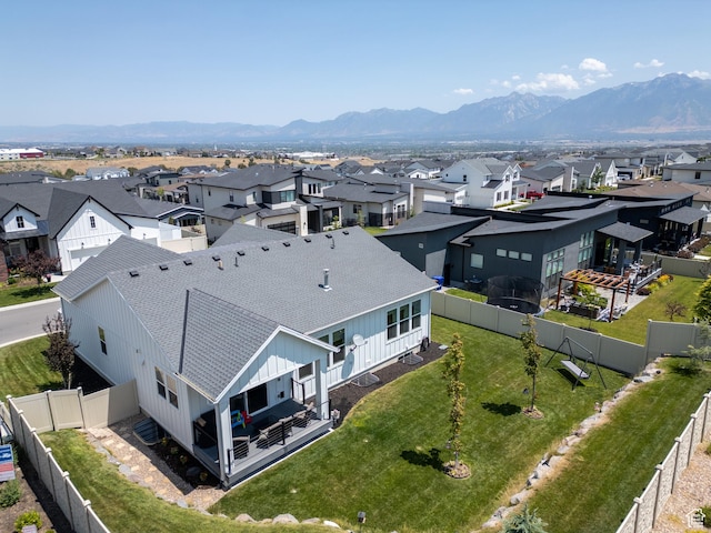4821 W Juniper Bend Cir Unit 101, Herriman, UT 84096 - aerial perspective of suburban area featuring a mountain backdrop