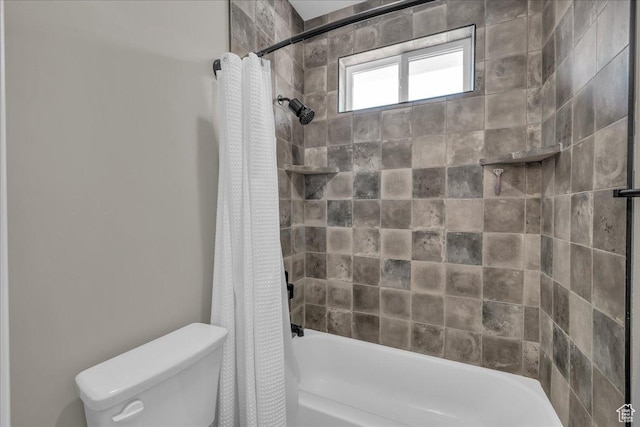 385 E Entrada Dr, Virgin, UT 84779 - full bathroom featuring shower / bath combo with shower curtain and toilet