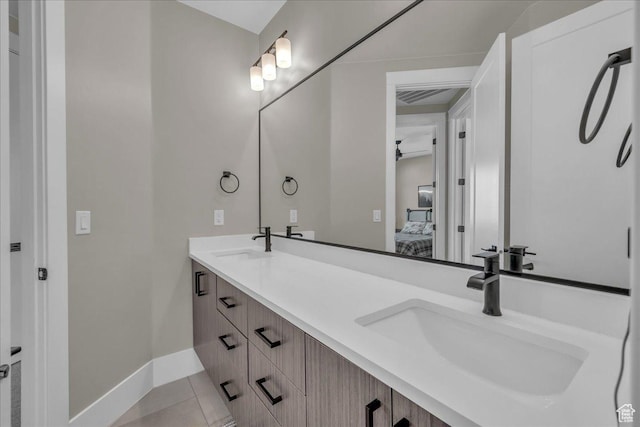 385 E Entrada Dr, Virgin, UT 84779 - ensuite bathroom featuring double vanity and tile patterned flooring
