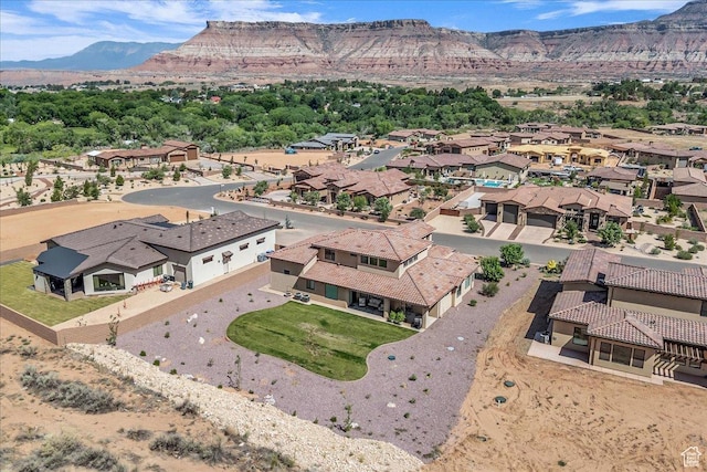 385 E Entrada Dr, Virgin, UT 84779 - aerial perspective of suburban area featuring mountains
