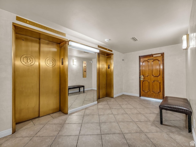 777 E S Temple Unit 5A, Salt Lake City, UT 84102 - below grade area with elevator and light tile patterned flooring