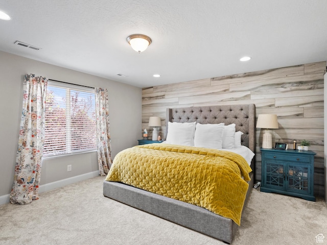 6412 W Chan Reese Dr, West Jordan, UT 84081 - bedroom with carpet floors, recessed lighting, and an accent wall