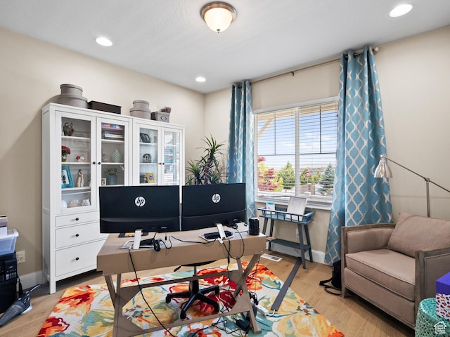6412 W Chan Reese Dr, West Jordan, UT 84081 - office space featuring light wood-type flooring and recessed lighting