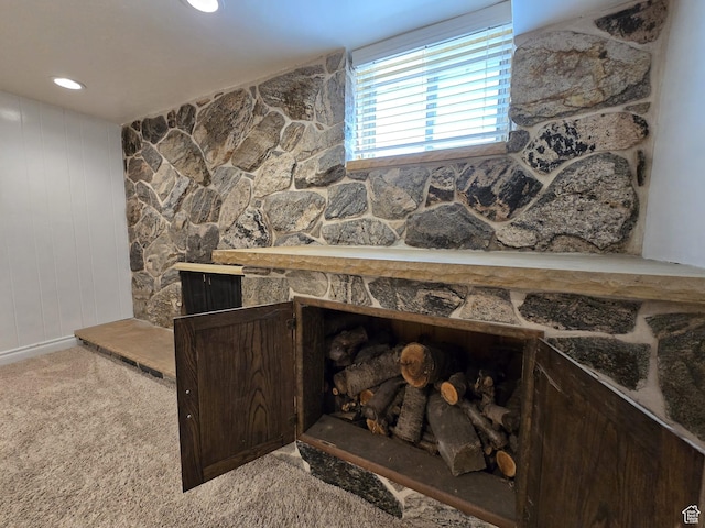 638 E 1050 N, Bountiful, UT 84010 - detailed view of carpet flooring and a fireplace