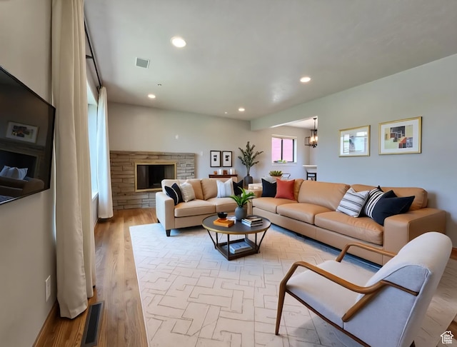 638 E 1050 N, Bountiful, UT 84010 - living area with recessed lighting and wood finished floors