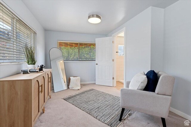 2268 E 7160 S, Cottonwood Heights, UT 84121 - living area featuring light colored carpet and baseboards