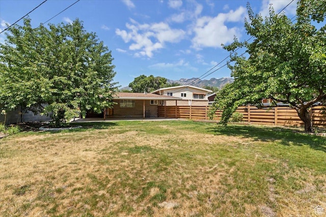 2268 E 7160 S, Cottonwood Heights, UT 84121 - view of yard with a mountain view and a patio