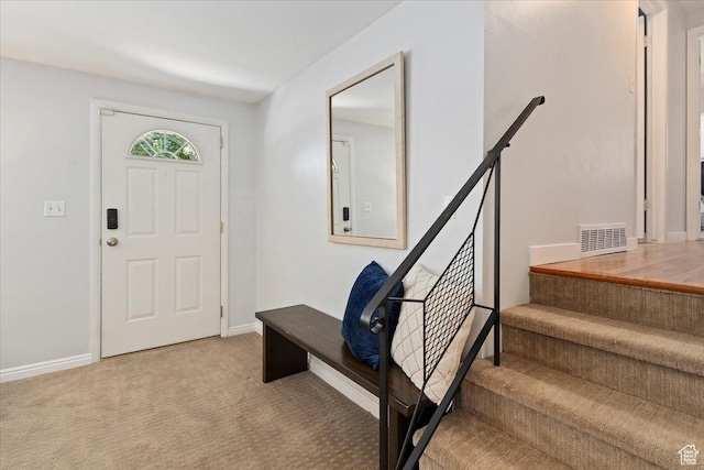 2268 E 7160 S, Cottonwood Heights, UT 84121 - carpeted entrance foyer with baseboards and stairs