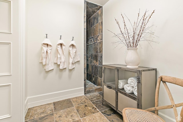 1095 N 700 W, American Fork, UT 84003 - bathroom featuring stone finish flooring and walk in shower