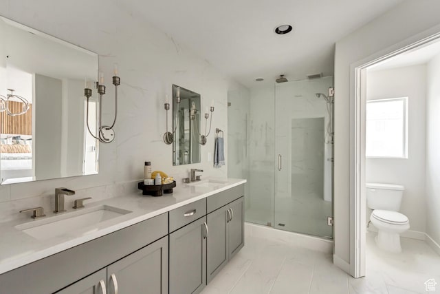 773 W 540 S Unit 344, American Fork, UT 84003 - full bath featuring a marble finish shower, marble finish flooring, and double vanity