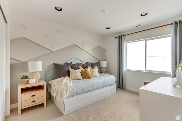 773 W 540 S Unit 344, American Fork, UT 84003 - bedroom featuring light carpet and recessed lighting