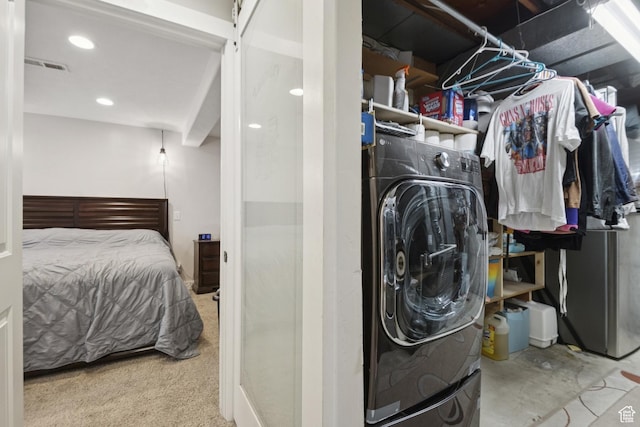 5964 S 610 W, Murray, UT 84123 - laundry room with washer / dryer and recessed lighting