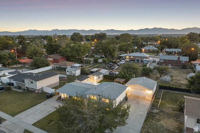 5964 S 610 W, Murray, UT 84123 - aerial perspective of suburban area featuring mountains