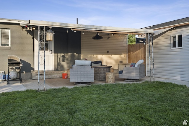 5964 S 610 W, Murray, UT 84123 - rear view of house featuring a patio and a yard