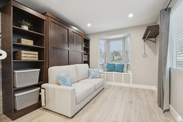 5964 S 610 W, Murray, UT 84123 - living area with light wood-style flooring and recessed lighting