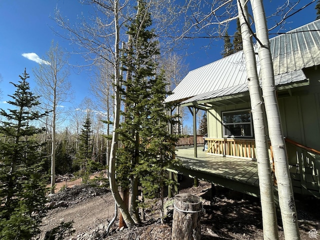 468 E Trail Rd, Brian Head, UT 84719 - view of yard featuring a wooden deck