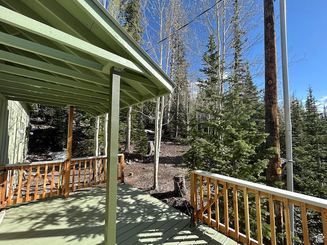 468 E Trail Rd, Brian Head, UT 84719 - view of wooden terrace
