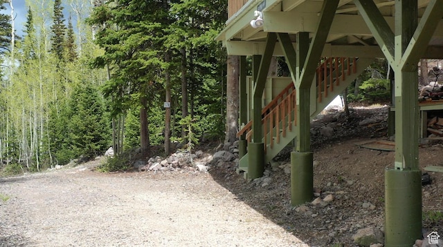 468 E Trail Rd, Brian Head, UT 84719 - view of yard with stairs