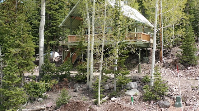 468 E Trail Rd, Brian Head, UT 84719 - view of outbuilding with a forest view
