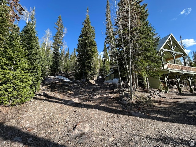 468 E Trail Rd, Brian Head, UT 84719 - view of yard with a deck