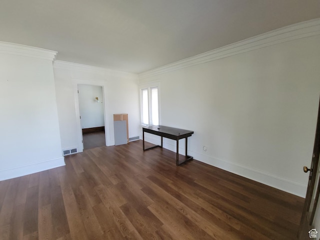 175 N 100 E, Price, UT 84501 - unfurnished room with ornamental molding and dark wood-type flooring