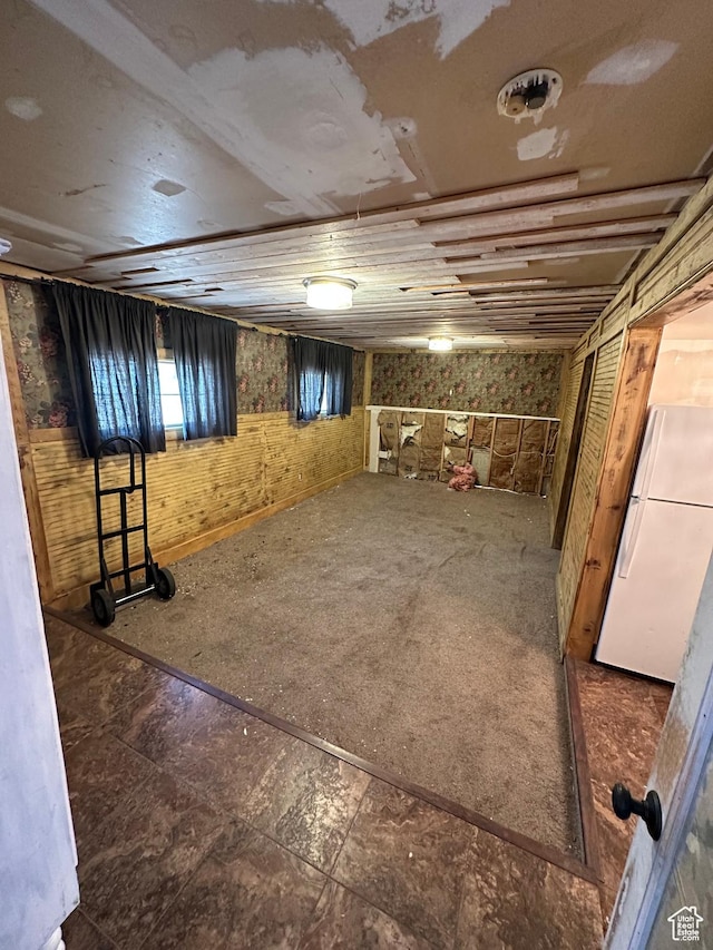 3836 W Jacquelyn St S, West Jordan, UT 84088 - below grade area featuring freestanding refrigerator