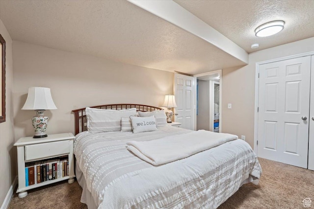 10787 N Town Center Pkwy, Highland, UT 84003 - bedroom featuring carpet flooring, a textured ceiling, and a closet