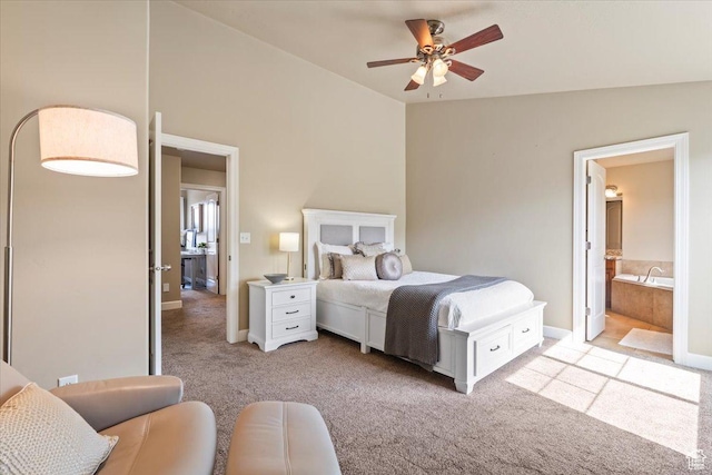 10787 N Town Center Pkwy, Highland, UT 84003 - carpeted bedroom with baseboards and ensuite bathroom