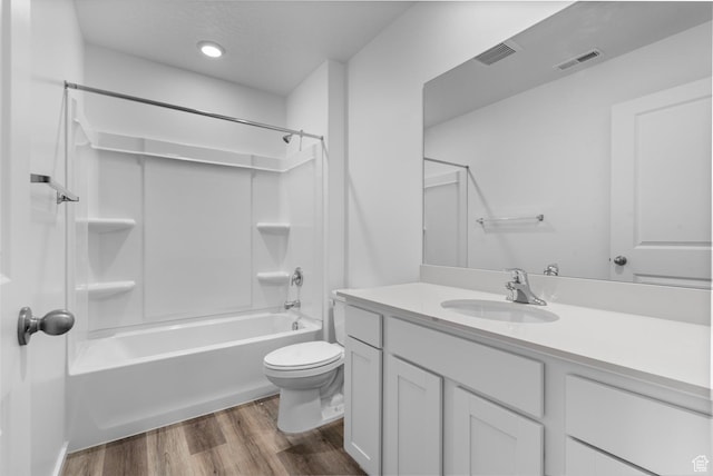 554 W 1870 S Unit 1195, Provo, UT 84601 - bathroom featuring vanity, wood finished floors, and washtub / shower combination