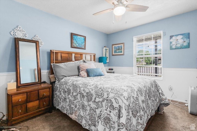 360 S 300 E, Ephraim, UT 84627 - carpeted bedroom with ceiling fan