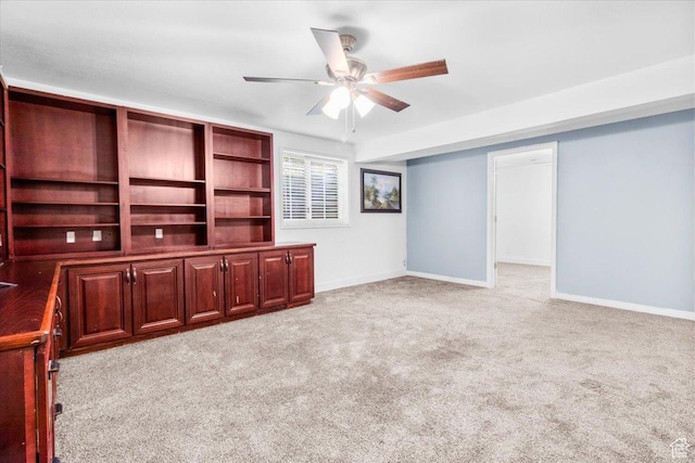 360 S 300 E, Ephraim, UT 84627 - unfurnished living room featuring carpet flooring and ceiling fan