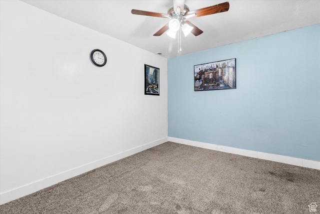 360 S 300 E, Ephraim, UT 84627 - spare room featuring carpet flooring and ceiling fan