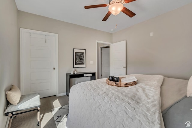 11184 S Waltana Way Unit 205, South Jordan, UT 84095 - bedroom with carpet flooring and a ceiling fan