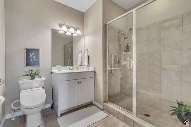 11184 S Waltana Way Unit 205, South Jordan, UT 84095 - full bath with vanity, a stall shower, and tile patterned flooring
