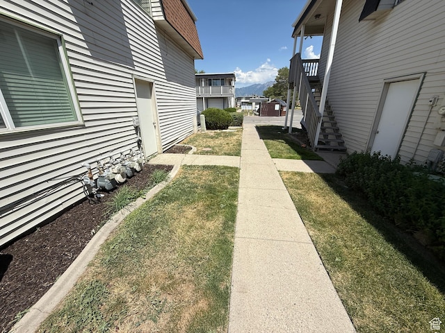 4352 S 1145 W Unit 44C, Salt Lake City, UT 84123 - view of grassy yard with stairway