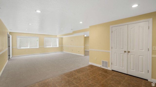 1257 W Bateman Ponds Way S, West Jordan, UT 84084 - empty room featuring carpet flooring and recessed lighting