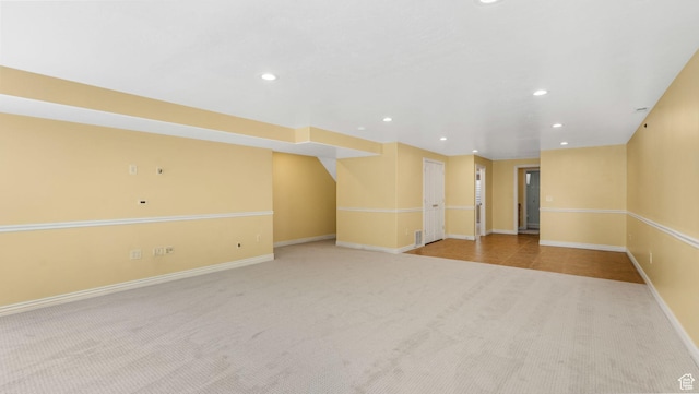 1257 W Bateman Ponds Way S, West Jordan, UT 84084 - carpeted empty room with recessed lighting