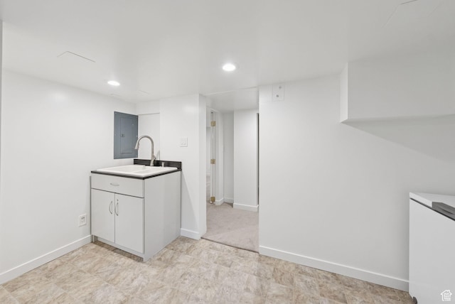 1527 E Emerson Ave S, Salt Lake City, UT 84105 - kitchen featuring recessed lighting and white cabinetry