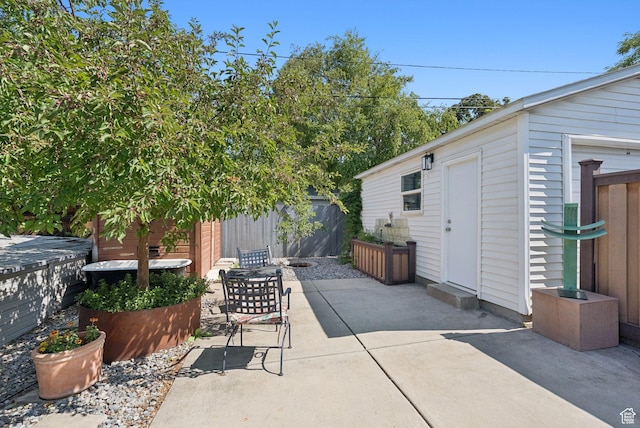 1527 E Emerson Ave S, Salt Lake City, UT 84105 - view of patio featuring an outdoor structure