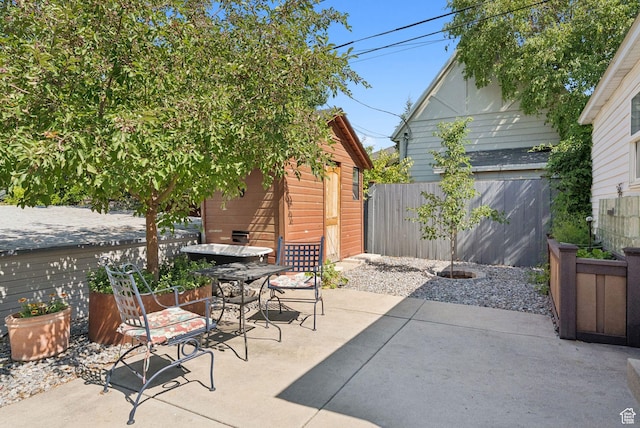 1527 E Emerson Ave S, Salt Lake City, UT 84105 - view of patio featuring an outdoor structure