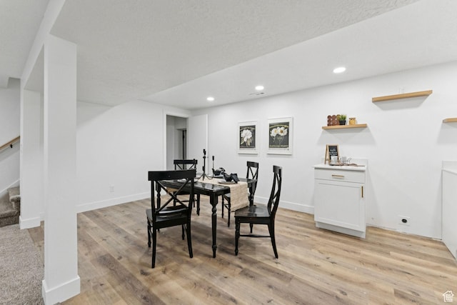 147 E 1700 S, Orem, UT 84058 - dining space with light wood finished floors, recessed lighting, and stairs
