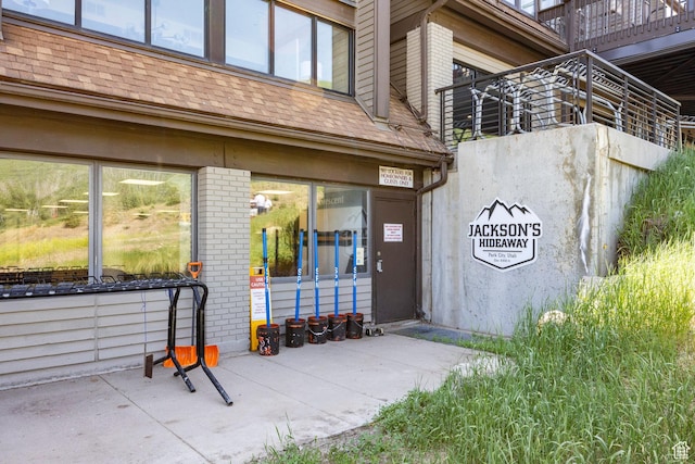 1415 Lowell Ave Unit 160, Park City, UT 84060 - entrance to property with brick siding and roof with shingles