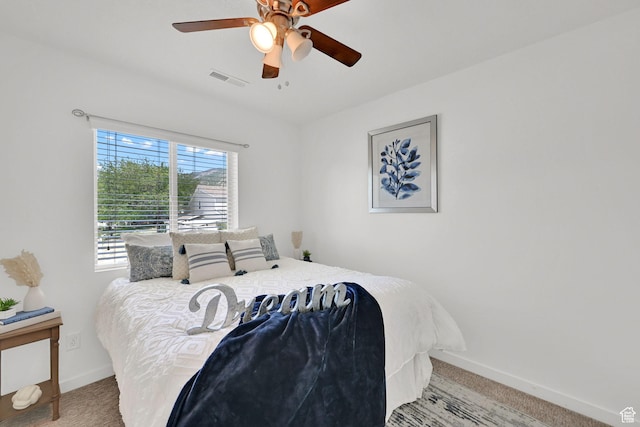 258 W 710 N, Centerville, UT 84014 - bedroom with light carpet and a ceiling fan