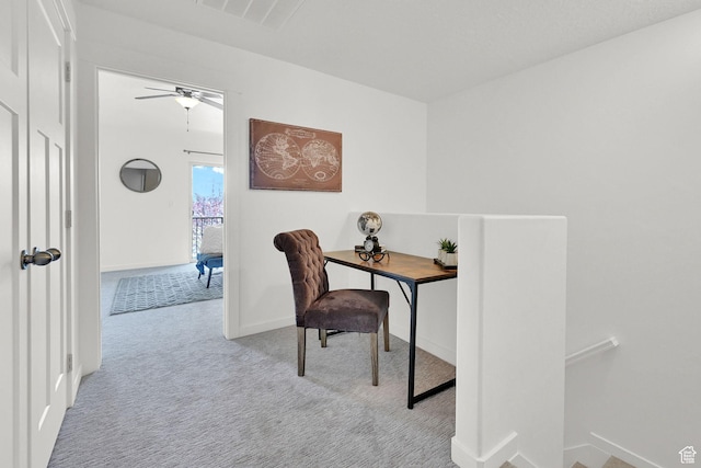 258 W 710 N, Centerville, UT 84014 - carpeted office space with a ceiling fan and baseboards