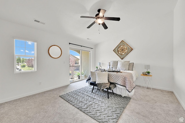 258 W 710 N, Centerville, UT 84014 - carpeted bedroom featuring access to outside and ceiling fan