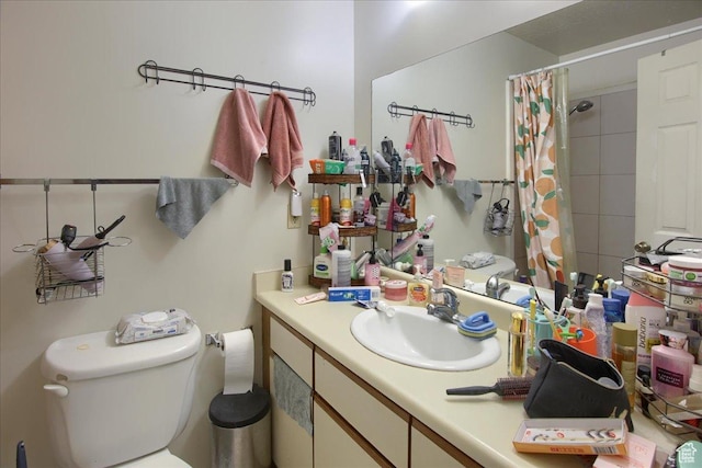 1714 E 5825 S, South Ogden, UT 84403 - bathroom with vanity and a shower with curtain